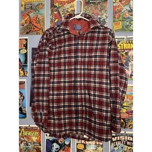 Vintage Pendelton 100% Virgin Wool Plaid Shirt Size L